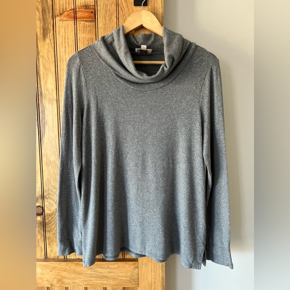 Loft medium petite grey turtleneck